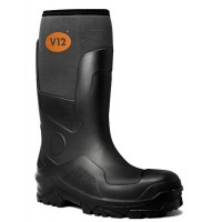 V12 V2115 Groundworker Black Safety Wellingtons